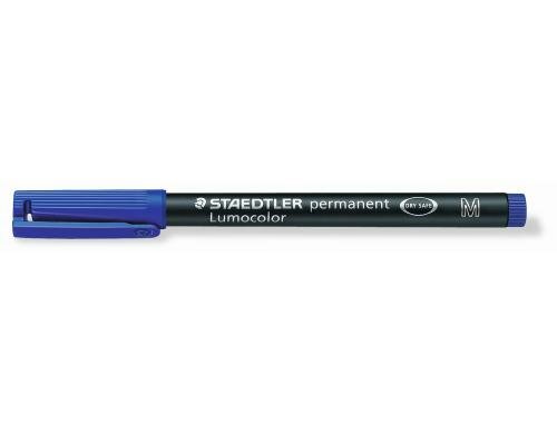 STAEDTLER 317 Folienstift Lumocolor M blau permanent,M-Spitze, ca. 1.0 mm,blau