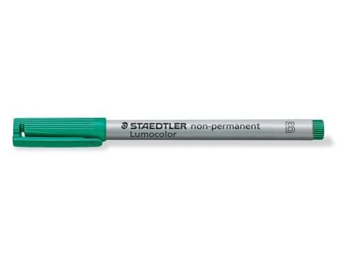 STAEDTLER 312 Folienstift Lumocolor B grün non-permanent, B-Spitze, ca. 1.0 mm-2.5 mm