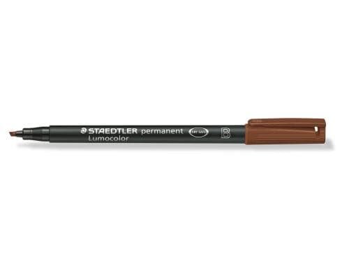 STAEDTLER 314 Folienstift Lumoc. B braun permanent,B-Spitze, ca. 1.0-2.5 mm