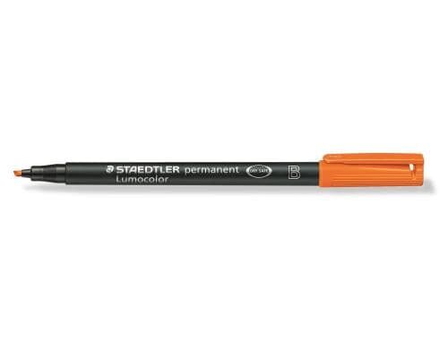 STAEDTLER 314 Folienstift Lumoc B orange permanent,B-Spitze, ca. 1.0-2.5 mm
