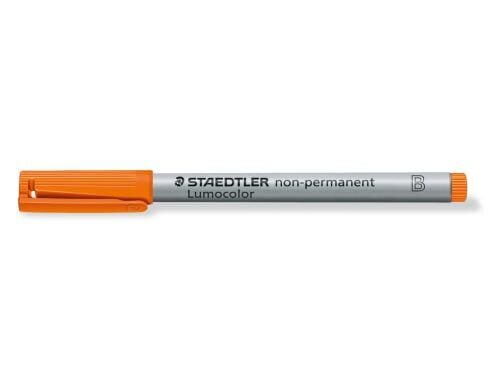 STAEDTLER 312 Folienstift Lumocolor B oran non-permanent, B-Spitze, ca. 1.0 mm-2.5 mm