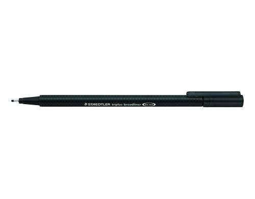 STAEDTLER 338 Broadliner triplus schwarz Rundspitze, 0,8 mm