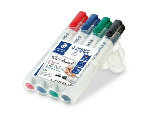 STAEDTLER 351 Whiteboardmarker  4er Et Strichstärke:ca.2-5mm,Schreibfarbe:r/b/g/s