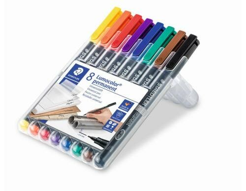 STAEDTLER 313 Folienstift Lumocolor S 8St permanent, S-Spitze, ca. 0.4 mm