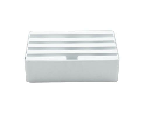 Alldock Ladestation medium 3.0 Mixxed ALU-w 4x USB Charger 2400mA