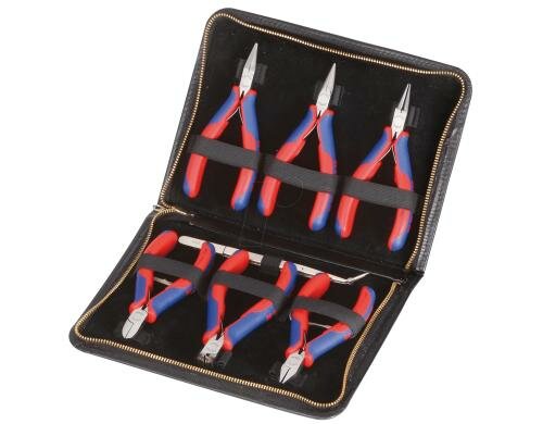 Knipex Elektronikzangen-Set 7-teilig 3xGreifz./1x Vornscheid./2xSeitensch./Pinz.