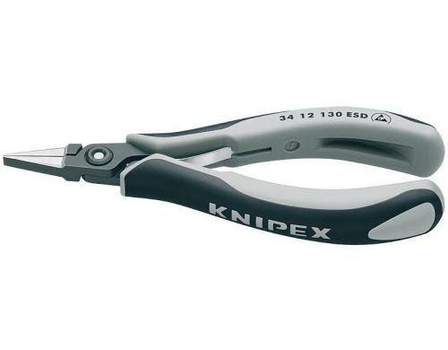 Knipex Präz.-Elektr.-Greifzange ESD 135mm flache, breite Backen