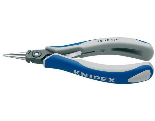 Knipex Präz.-Elektr.-Greifzange 135 mm Glatte Griffe, Kanten verrundet