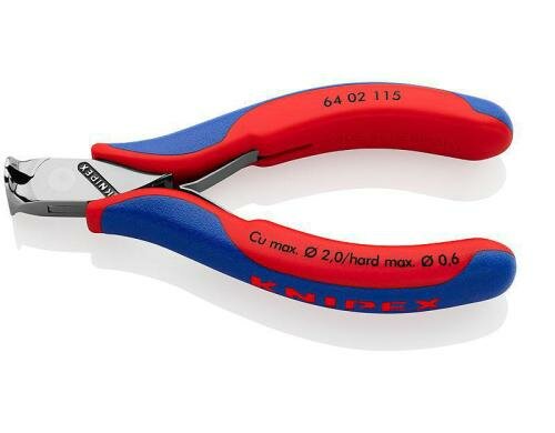 Knipex Elektronik-Vornschneider 115 mm spiegelpoliert, kleine Facette