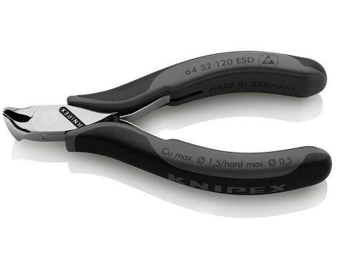 Knipex Elektronik-Vornschneider ESD 120 mm spiegelpoliert