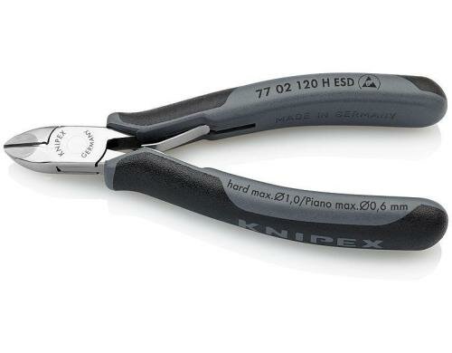 Knipex Elektronik-Seitenschneid. ESD 120 mm spiegelpoliert