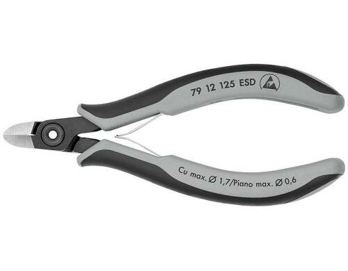Knipex Präz.-Elektr.-Seitenschn. ESD 125 mm brüniert Pianodraht