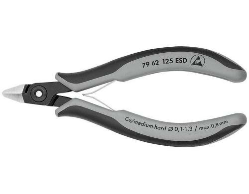 Knipex Präz.-Elektr.-Seitenschn. ESD 125 mm brüniert f.weiche&mittelharte