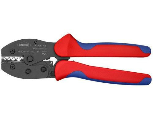 Knipex PreciForce Crimpzange brüniert 220mm 0,5-10,0 mm²