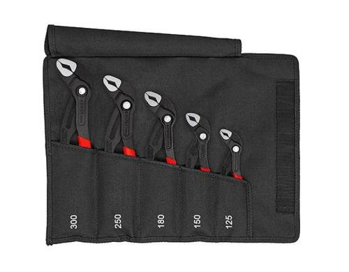 Knipex Wasserpumpenzangen-Set Cobra 5-tlg. In Roll-Tasche