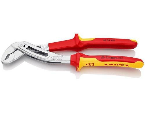 Knipex Wasserpumpenzange Alligator 250 mm verchromt,isoliert