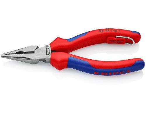 Knipex Spitz-Kombizange 145 mm schw.-atramentiert mit Öse