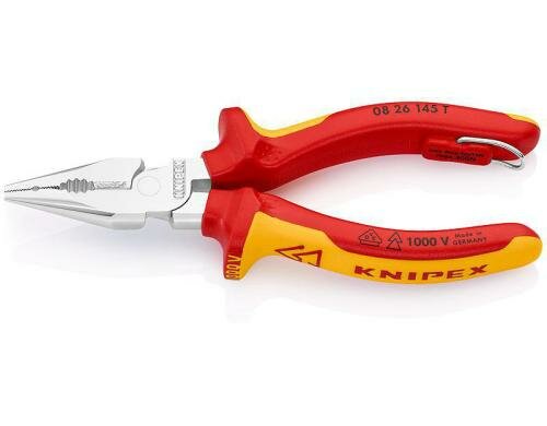 Knipex Spitz-Kombizange verchromt 145 mm mit Öse