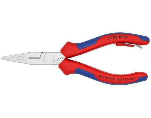 Knipex Verdrahtungszange verchromt 160 mm mit Öse