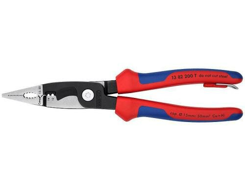Knipex Elektro-Installationszange 200 mm schwarz atramentiert, Öse