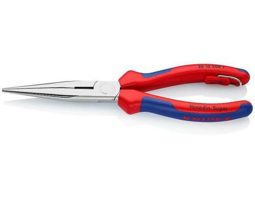 Knipex Flachrundzange mit Schneide 200 mm verchromt mit Öse