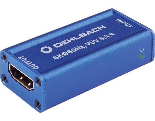 Oehlbach HDMI UHD Repeater UHD 60Hz, YUV 4:4:4, HDCP 2.2