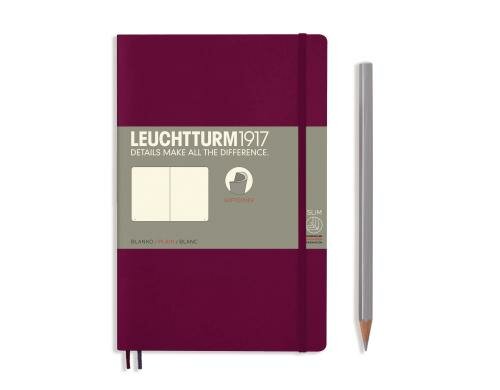 Leuchtturm Notizbuch Softcover Paperback B6 Port Red, blanko