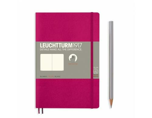 Leuchtturm Notizbuch Softcover Paperback B6 Beere, blanko