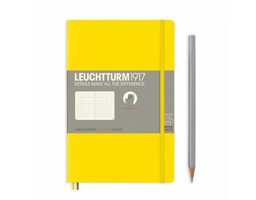 Leuchtturm Notizbuch Softcover Paperback B6 Zitrone, dotted
