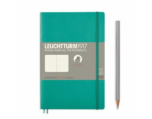 Leuchtturm Notizbuch Softcover Paperback B6 Smaragd, dotted
