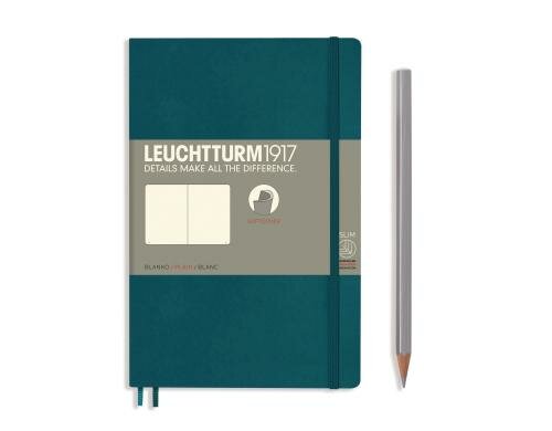 Leuchtturm Notizbuch Softcover Paperback B6 Pacific Green, blanko