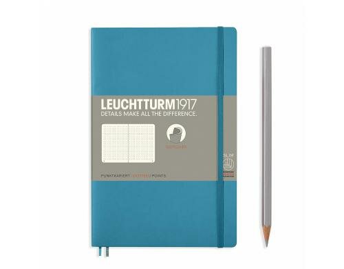 Leuchtturm Notizbuch Softcover Paperback B6 Nordic Blue, dotted