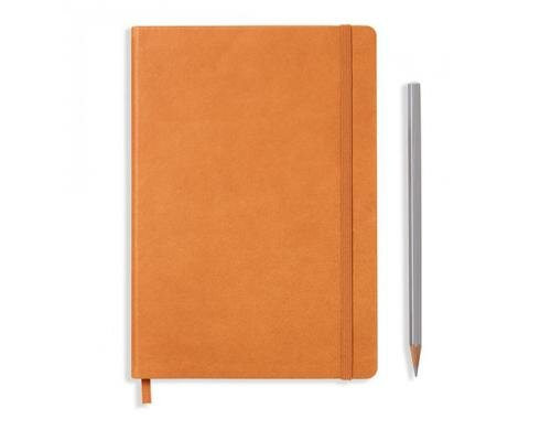 Leuchtturm Notizbuch Ledereinband Medium A5 cognac, dotted