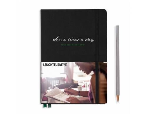 Leuchtturm 5-Jahre-Tagebuch Medium A5 Schwarz
