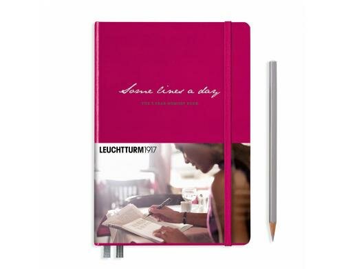 Leuchtturm 5-Jahre-Tagebuch Medium A5 Beere