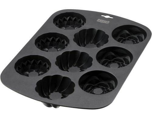Kaiser Muffinform 9er mit 3 Designs 38 x 27 x 4 cm, floral, geometrisch, geschw