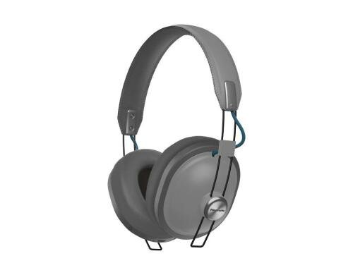 Panasonic RP-HTX80BE-H Kopfhörer, Ice Gray Bluetooth Over-Ear Retro-Kopfhörer, Grau