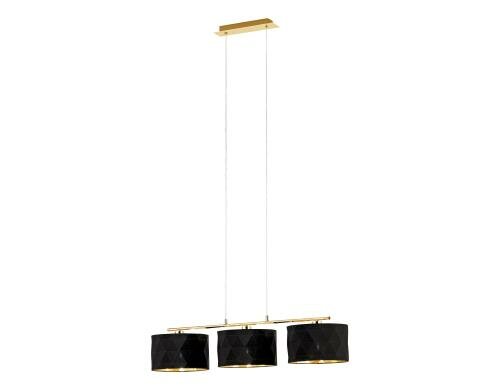 EGLO DOLORITA Hängeleuchte schwarz, gold Stars of Light / exkl. 3x E27 60W