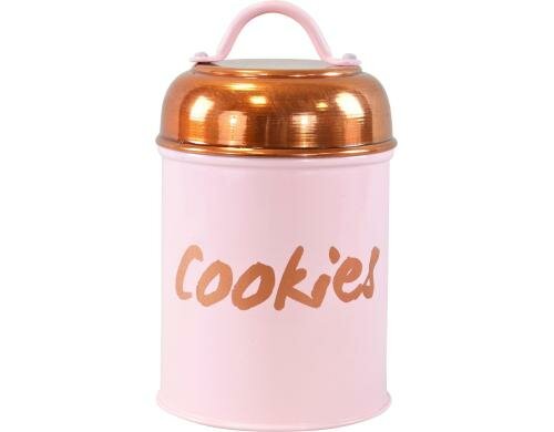 Hoff Interieur Vorratsdose Cookies Pink ø10x14,5cm, Eisen