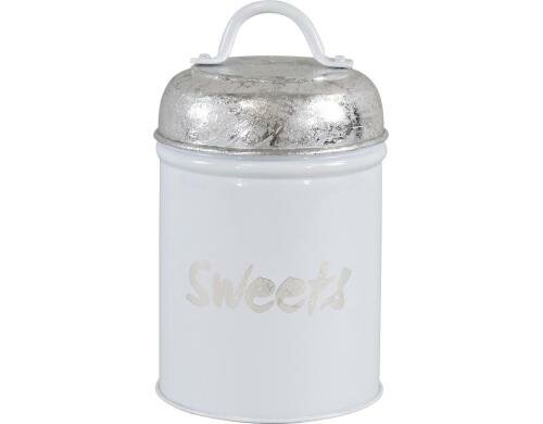 Hoff Interieur Vorratsdose Sweets Weiss ø10x14,5cm, Eisen