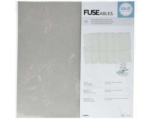 We R Folie für Fuse Tool 30.5 x 30.5 cm, 10 Blatt