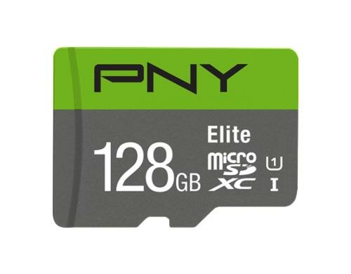 PNY microSDXC Card Elite UHS-I 128GB inkl. SD-Adapter, Lesen: 100MB/s
