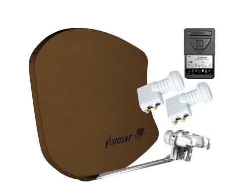 SAT-Set ASTRA/HOTBIRD Bisat G2 2 Teilnehmer, braun