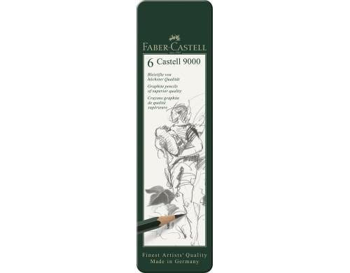 Faber-Castell  Bleistift Castell 9000 im Metalletui
