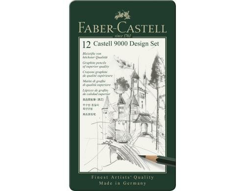 Faber-Castell  Bleistift Castell 9000 Design (5B-5H)