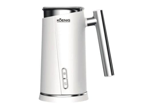 Koenig Milchaufschäumer White Edelstahl-Schaumschläger, 150ml Milch