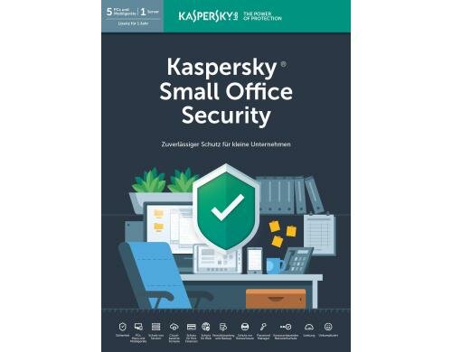 Kaspersky Small Office Security Swiss Ed. Box, Vollversion, D/F/I, ohne Konsole!