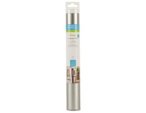 Cricut Vinylfolie Premium Silber 1 Rolle à 30.5 x 122 cm, permanent klebend