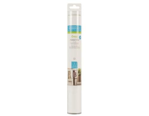 Cricut Vinylfolie Premium Weiss 1 Rolle à 30.5 x 122 cm, permanent klebend
