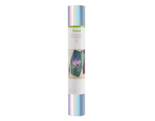 Cricut Vinylfolie Holographisch Blau 1 Rolle à 30.5 x 122 cm, wiederablösbar